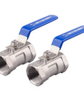 Stainless Steel 1 Inch Ball Valve NPT Standard Port For Water Oil Gas Built Tough Serviceable 1PC Valve With Female To Female