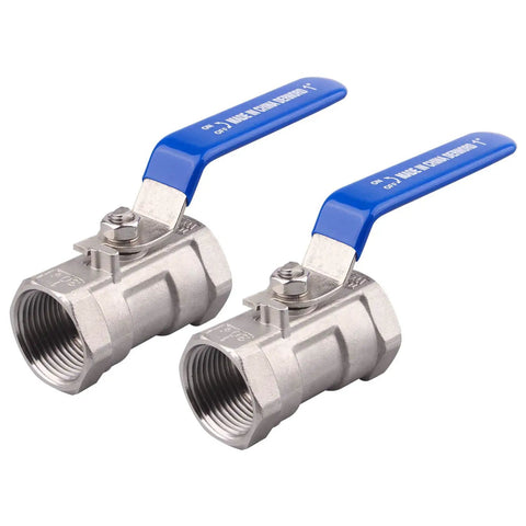 Stainless Steel 1 Inch Ball Valve NPT Standard Port For Water Oil Gas Built Tough Serviceable 1PC Valve With Female To Female