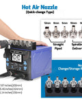 2 In 1 Soldering Station And Hot Air Rework Station Beast Mode Heavy Duty 1000W Kit with nozzles and storage rack