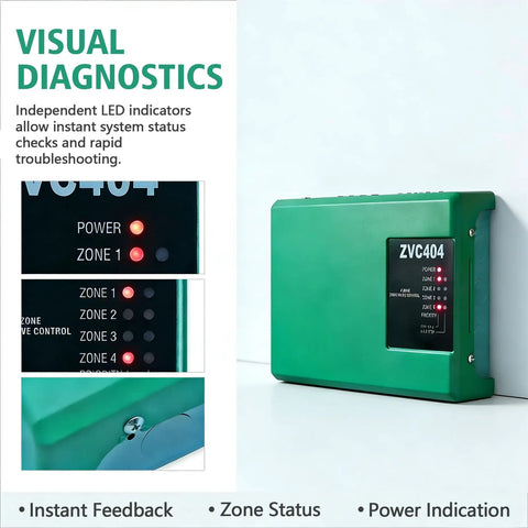 Upgraded 4 Zone Valve Control Board For Hydronic Heating Systems ZVC404-4 Replacement Module Built Tough With Superb Heat Management And Zero Fuss Smooth Operation Every Single Time
