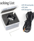 3D Edge Finder Touch Probe For CNC Machines And DIY Routers With 6mm Shank And 2.0mm Tungsten Ball Tip, 2M Cable, XYZ Sensor in box