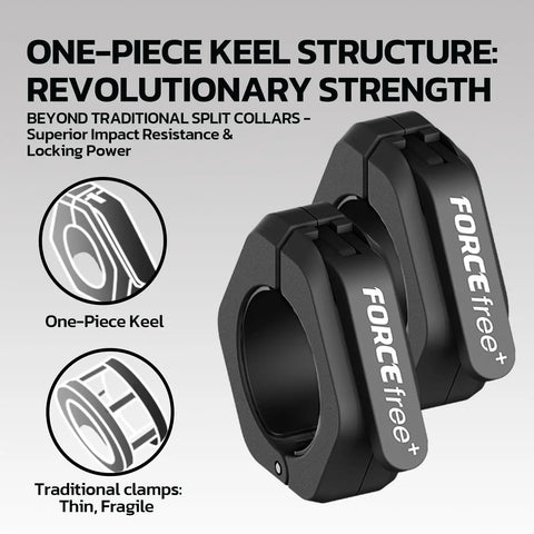 Heavy Duty Barbell Clamps For Secure Lifts Quick Release Olympic Bar Clamps With Anti Slip TPR Grip Non Magnetic Black Collars