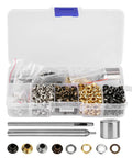 All In One Grommets And Eyelets Kit For Leather Craft And Sewing 420 Pcs 3mm Grommets with tools and washers in plastic case