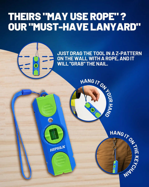 Straight Up Magnetic Stud Finder And Drywall Scanner With 360 Bubble Level And Heavy Duty Magnet For Locating Wood Studs Right On The Money No Batteries To Keep Your Job Running Smooth