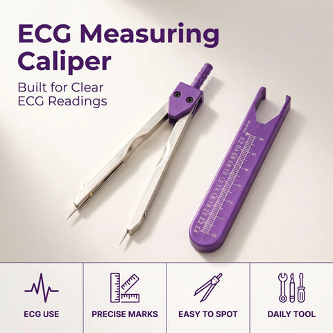 Top Tier Purple EKG Calipers That Deliver Dead On Measurements For Lightning Swift ECG Grid Analysis And Smooth Daily Charting Trusted By Clinical Teams Nationwide
