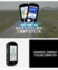 Edge 850 Compact GPS Cycling Computer With Vivid Color Touchscreen And Bike Specific Mapping Plus Pro Level Training Insights And Signature Series Power Bundle With Hard Case on display showing cycling data and bike maps.