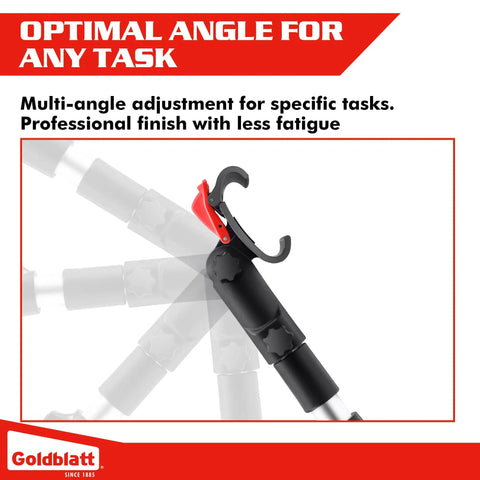 Drywall Skimming Blade Handle Adapter With Quick Release Design showing multi-angle adjustment
