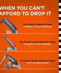 Three types of Grip Ready Magnetic Glove Pick Up Tool with powerful tip magnet for small ferrous metal objects.