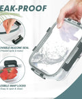 30 Oz Glass Meal Prep Containers Set Of Five With Lids Durable Glass Storage For Lunches And Leftovers Dishwasher Safe Microwave Safe Oven Safe Freezer Safe Portion Control Containers For Everyday Meal Prep featuring removable silicone seal and snap locks