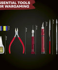 One Box Fits All Hobby Tool Kit With Glue And Six Essential Tools For Miniature Assembly Drill With Bits Knife Side Cutter
