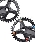 Dope Bike Chainring Bolts And Nuts Set For 2x And 3x Chainrings M8 Bolts And M8 Nuts T25 Steel Black Finish Five Pack