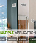 White Acrylic Plexiglass Vent Cover For Walls And Ceilings 10x10 Duct Opening used in various home and office settings