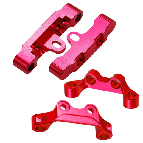 RC Alloy TT02 Swing Arm Suspension Mounts Set Upper And Lower Aluminum Suspension Arm Mounts Fixed Holder Kit For Tamiya TT02