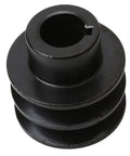 Heavy Duty Double V Belt Pulley For 20Mm Shaft Plug Right In Fits 168F 170F Engines No Sweat Setup, black metal, 20mm bore.