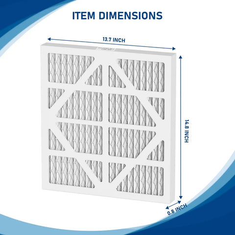 Dimensions of the Five Pack MERV 10 Filter Replacements For Home HVAC Systems, Easy Install, High Quality Air Filtration
