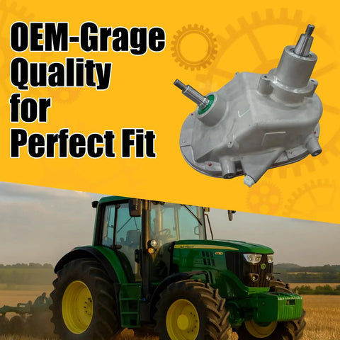 Heavy Duty Loading Auger Gear Case Replacement For John Deere S Series Harvesters And 9000 Series OE DE20100 Gearbox in field