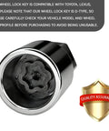 Toyota D-Wheel Locking Lug Nut Removal Tool Key For Pro-Grade Anti-Theft Wheel Nut Remover Socket with quality assurance badge