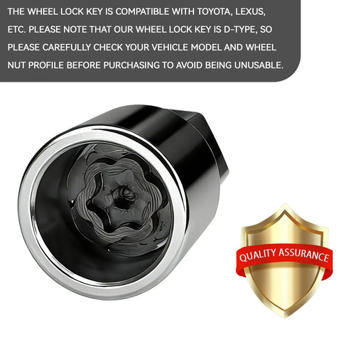 Toyota D-Wheel Locking Lug Nut Removal Tool Key For Pro-Grade Anti-Theft Wheel Nut Remover Socket with quality assurance badge
