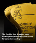 Wetordry Sandpaper Sheets 600 Plus Grit 9 By 11 Inches Pack Of 50 showing flexible lightweight A-weight backing and brand name.
