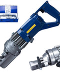 Electric Hydraulic Rebar Cutter Saw For Up To 22Mm Bar Stock With Fast Cut Speed And Steel Blade. Includes Hard Carry Case.