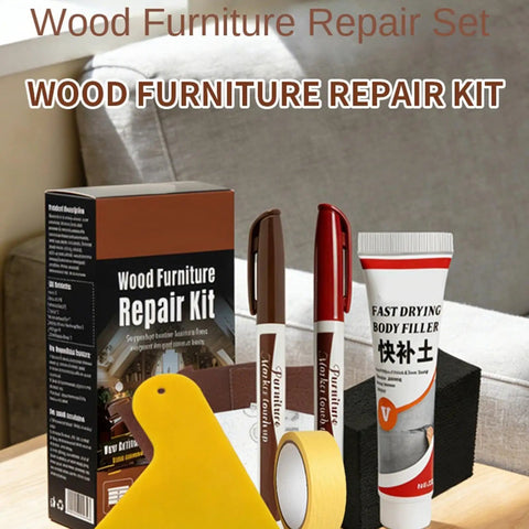 DIY Wood Floor Scratch Repair Kit With 25g Quick Fix Paint Pen For Furniture And Surfaces Seamless Color Match Filler Stick For Floors Baseboards Doors Tables Counters And More Home Use.