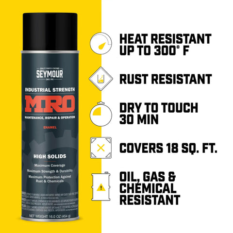 Heavy Duty High Solids Enamel Spray Paint For Tough Shop Jobs Built To Last No Runs Or Sags Resists Oil Gas Heat Abrasion And Sunlight