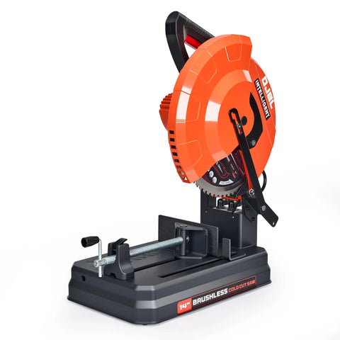 14 Inch 3500W Brushless Cold Cut Saw Workhorse for Metalwork with 66 Tooth Blade and Aluminum Housing