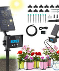 Solar Drip Irrigation System For Outdoor Gardens And Balconies With MPPT Tech 2200mAh Battery Rain Sensor Automatic Watering
