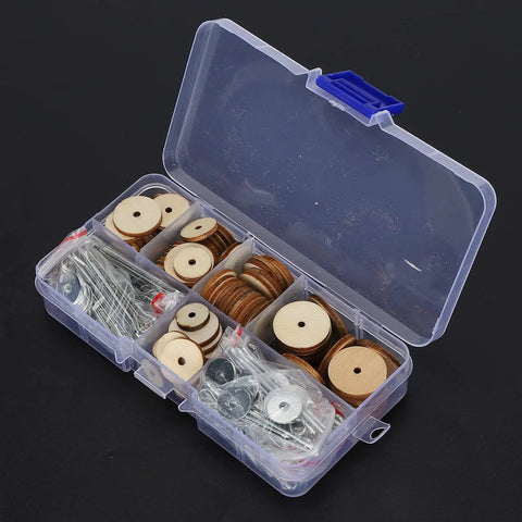 50 Set Doll Joints And Cotter Pins Skeleton Movable Joints For Teddy Bear Making Supplies Wood Craft Kit in storage box