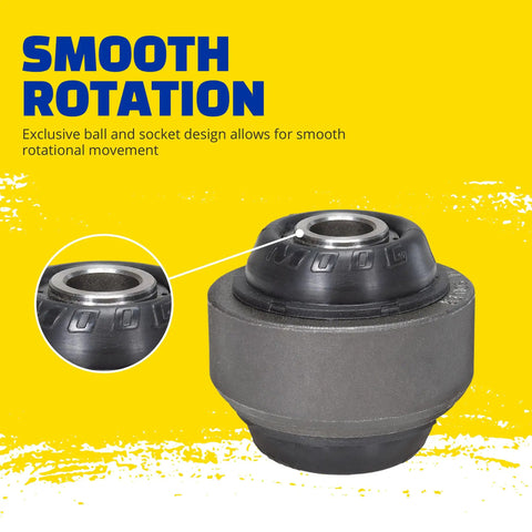 Suspension Control Arm Bushing Fits Honda Civic 2012 2015 And Acura ILX 2016 2018 OE Grade Replacement For Dope Smooth Ride Precise Alignment And Long Lasting Durability Easy Install, close-up ball and socket design