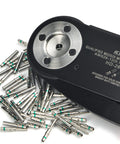 Iwiss Deutsch Crimping Tool For Solid Contacts Size 12 16 20 with solid pins, ideal for automotive wiring and precise connections.