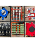 Premium Heavy Duty 22000 Lbs Machinery Skate Dolly With 360 Degree Rotation And Badass Smooth Polyurethane Wheels for warehouse moving, with diverse designs.