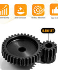 Three Pack 0.8M 5mm Pinion Gear Sets For RC Cars Hardened Steel 13T 14T 15T gears with premium quality features