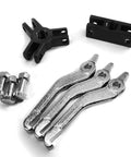 Automotive Slide Hammer Axle Puller Kit with rear wheel bearing hub removal attachments, CR-V steel jaw set, bolts, and adapters.