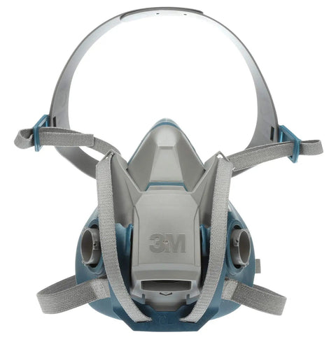 Rugged Comfort Pro Grade Quick Latch Half Facepiece Reusable Respirator 6502QL NIOSH Approved With Cool Flow Exhalation Valve Silicone Face Seal Bayonet Connection For Gases Vapors Dust And DIY Construction Maintenance