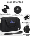 Underseat Carry On Bag For Air Travel Fits Spirit Frontier Personal Item 18x14x8 Inches 25L Duffle Weekender Gym Bag Black