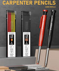 Built Like A Tank Carpenter And Mechanical Pencil Kit Loaded With Multicolor Lead Refills, 2.8mm pencils for precise marking on wood and concrete.
