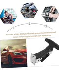 Elastic Rubber Hood Latch Kit For Vehicles With Shock Absorption And Easy Install Vibration Dampening in black on white background