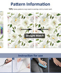 Swoon Worthy Green Floral Peel And Stick Wallpaper For Epic Boho Wall Upgrades showing pattern matching instructions and application tips.