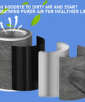 HEPA Replacement Filter For Shark Air Purifier Models HP201 HP202 HP301 HP302 UA205 AP1000 HC501 HC502 Max 2 Pack layers