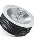 1 Pack 4 Inch End Of Pipe Gripper Mechanical Plug With Galvanized Screw And Wing Nut For Outdoor Sewer Cleanout Drain Airtight Gasket