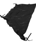 Black fabric of Backyard Trampoline Tent Canopy With Poles UV Protection Shade Cover Rainproof Outdoor Shelter No Fuss Setup
