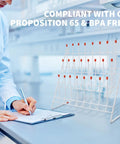 Festfends Metal Test Tube Drying Rack For Lab Use, compact white holder with 24 slots, sturdy design in laboratory setting.