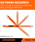 Digital Angle Finder And Protractor Level Brings Boss Level Precision For Nailing Every Woodworking Cut Dead On Accuracy Heavy Duty Multi Angle Measuring Tool with 0-220° range