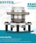 Beefed Up Rear Wheel Hub And Bearing Assembly 512492 With ABS for Hyundai Veloster Elantra Elantra GT showing side profile