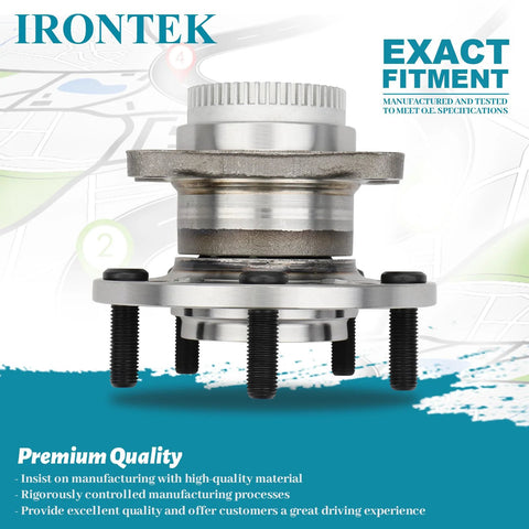 Beefed Up Rear Wheel Hub And Bearing Assembly 512492 With ABS for Hyundai Veloster Elantra Elantra GT showing side profile