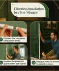 Effortless installation of Beechwood Corner Guards Thirty Nine And A Quarter Inches Sanded Wood Edge Protectors detail.