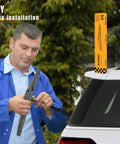 Man installing Subaru 14 Inch Rear Wiper Blade Replacement For Forester Outback Impreza Tribeca Ascent And Honda CRV Fit