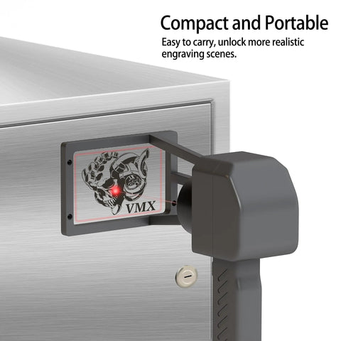 Take It Anywhere Portable 20W Handheld Fiber Laser Engraver For Metal Plastic Wood Glass With 110x110mm Marking Area