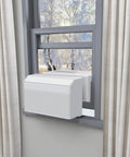 2 Pack U Shape Window AC Foam Block With Weather Seal Tape Curtain Side Draft Stopper in window installation